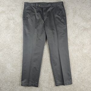 Jos A Bank Dress Pants Men's 38x29 Gray Tailored Fit Cotton Trousers